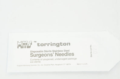 HMS 7-708-3 1/2 Torrington Surgeons Ndles Keith Abdominal Straight Triagle PT